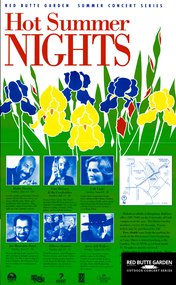 1993 Red Butte Garden Concert Series Lineup Poster