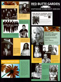 2004 Red Butte Garden Concert Series Lineup Poster