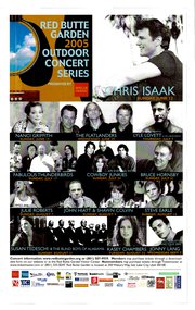 2005 Red Butte Garden Concert Series Lineup Poster