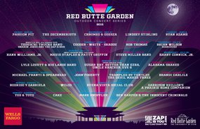 2015 Red Butte Garden Concert Series Lineup Poster