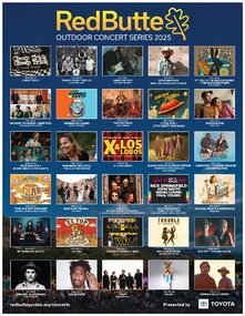 2025 Outdoor Concert Series brochure poster