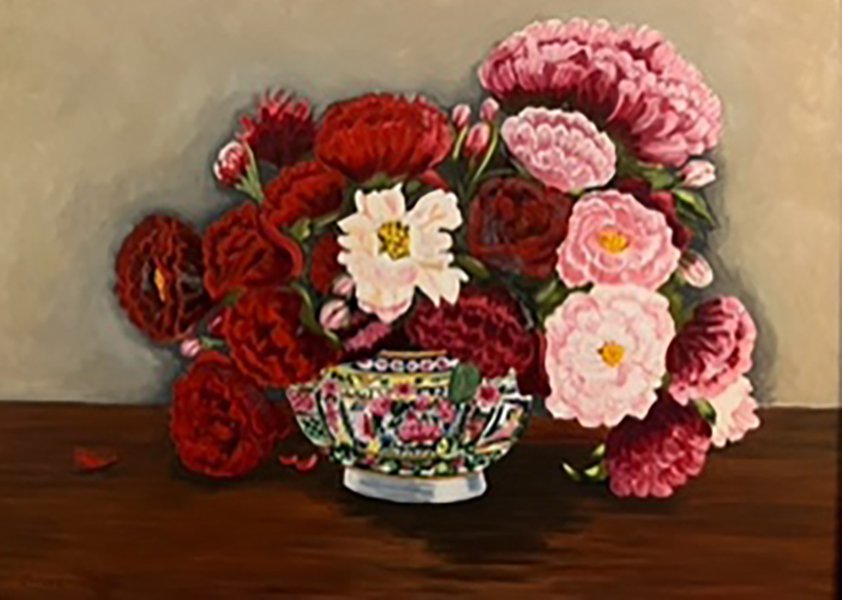 Louise Earl teacup bouquet