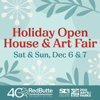 Find three holiday shopping experiences in one at the Holiday Open House & Art Fair at Red Butte Garden and Arboretum – Saturday, December 6 & Sunday, December 7 ❄️ Enjoy the Art Fair with 18 local makers, our a...