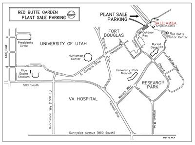 Spring Plant Sale Parking Map