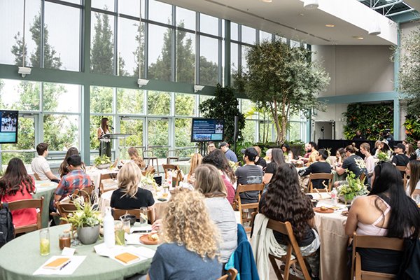 Visit Salt Lake corporate event in the Red Butte Garden Orangerie.