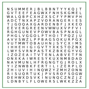 Word search puzzle