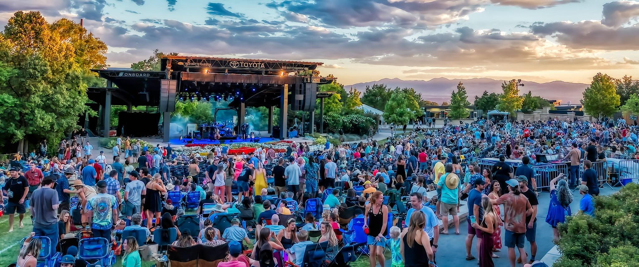Amphitheatre Concert Crowd